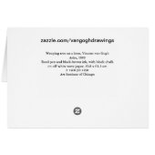 Van Gogh Weeping Tree on a Lawn Cards (Back Horizontal)