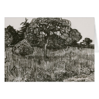 Van Gogh Weeping Tree on a Lawn Cards