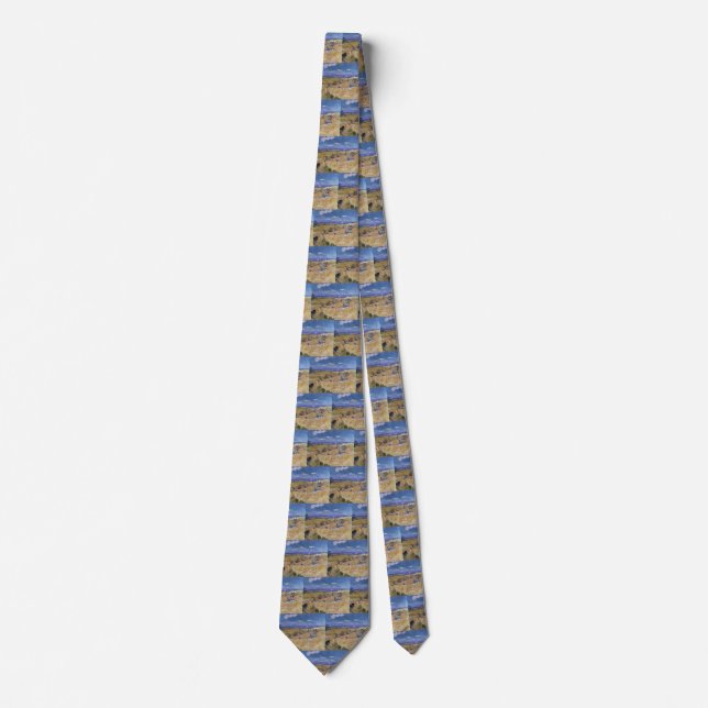 Van Gogh Wheat Field - Golden Harvest Art Neck Tie (Front)