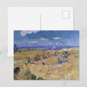 Van Gogh Wheat Field - Golden Harvest Art Postcard
