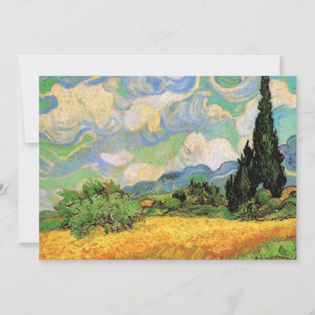 Van Gogh Wheat Field w Cypresses at Haute Galline (Front)