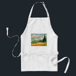 Van Gogh Wheat Field w Cypresses at Haute Galline Adult Apron<br><div class="desc">Wheat Field with Cypresses at the Haute Galline Near Eygalieres by Vincent van Gogh is a vintage fine art post impressionism nature landscape painting. White clouds are swirling in the blue sky with fields of wheat and cypress trees on a farm. About the artist: Vincent Willem van Gogh (1853 -1890)...</div>
