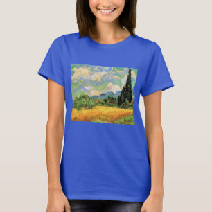 Van Gogh Wheat Field w Cypresses at Haute Galline T-Shirt