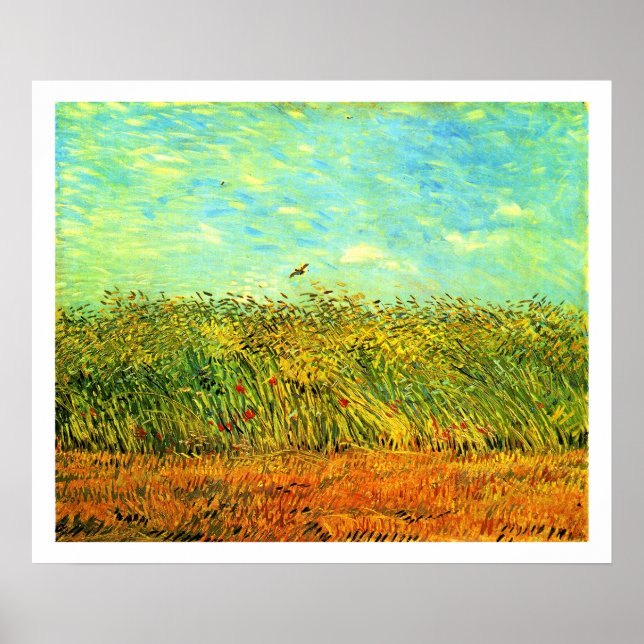 Van Gogh - Wheat Field with a Lark, Poster (Front)