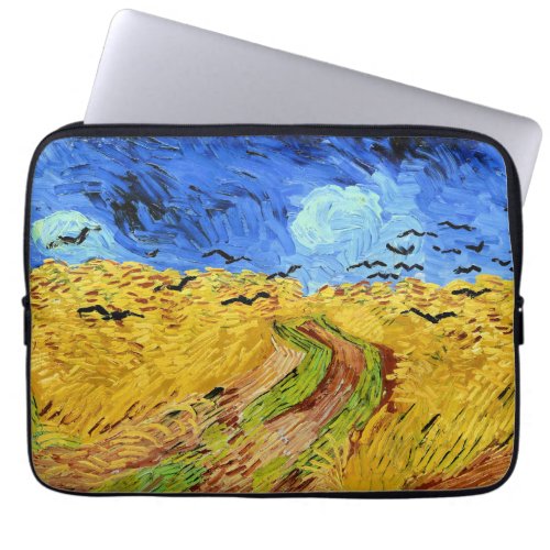 Van Gogh _ Wheat Field with Crows Laptop Sleeve