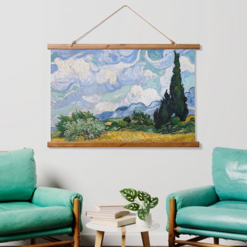 Van Gogh Wheat Field with Cypresses             Hanging Tapestry