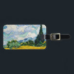 Van Gogh Wheat Field with Cypresses. Impressionism Luggage Tag<br><div class="desc">Van Gogh "Wheat Field with Cypresses" bag tag.</div>