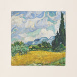 Van Gogh Wheat Field with Cypresses. Impressionism Scarf<br><div class="desc">Van Gogh "Wheat Field with Cypresses" scarf.</div>