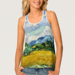 Van Gogh Wheat Field with Cypresses. Impressionism Tank Top<br><div class="desc">Van Gogh "Wheat Field with Cypresses" tank top. Nature landscape impressionism art.</div>