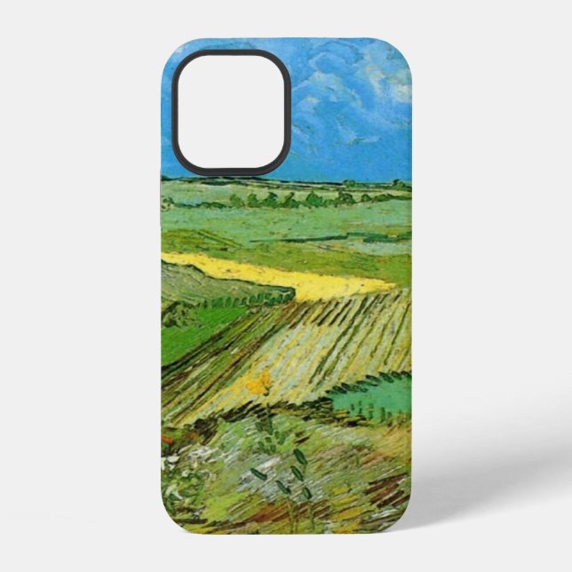 Van Gogh Wheat Fields at Auvers Under Clouded Sky Iphone Case (Back)