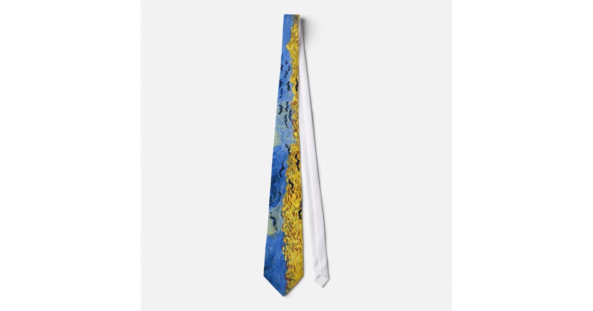 Van Gogh Wheat Fields Famous Painting Tie Zazzle Com