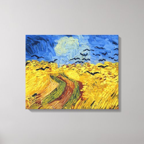 Van Gogh Wheat Fields impressionist Painting Canvas Print