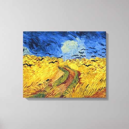 Van Gogh Wheat Fields impressionist Painting Canvas Print