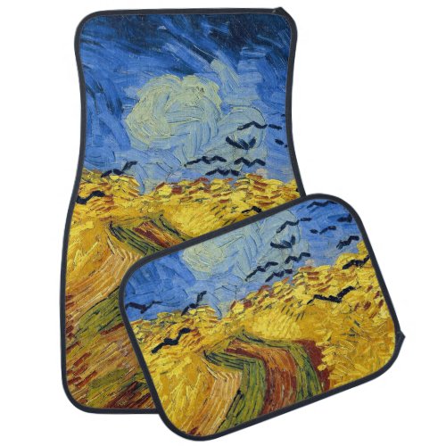 Van Gogh Wheat Fields impressionist Painting Car Floor Mat