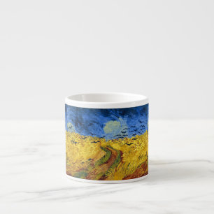 Van Gogh Wheat Fields impressionist Painting Espresso Cup