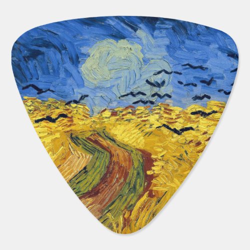 Van Gogh Wheat Fields impressionist Painting Guitar Pick