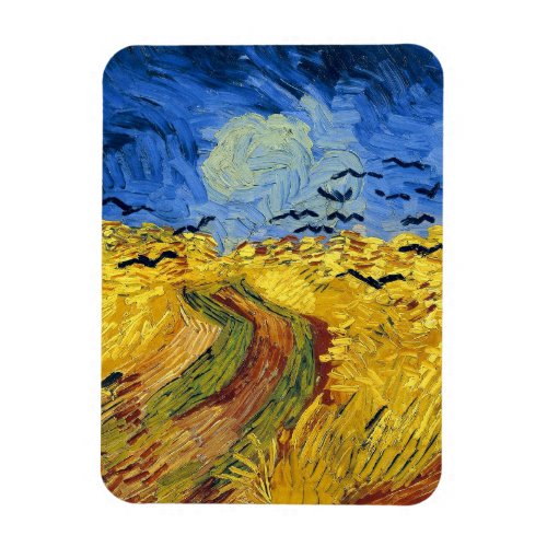 Van Gogh Wheat Fields impressionist Painting Magnet