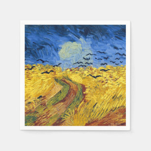 Van Gogh Wheat Fields impressionist Painting Napkins