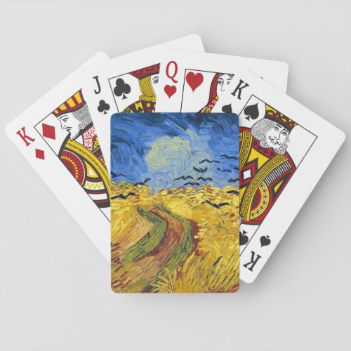 Van Gogh Wheat Fields impressionist Painting Poker Cards