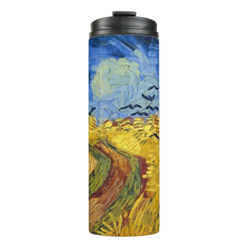 Van Gogh Wheat Fields impressionist Painting Thermal Tumbler