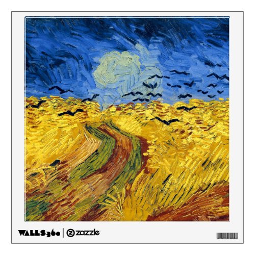 Van Gogh Wheat Fields impressionist Painting Wall Decal