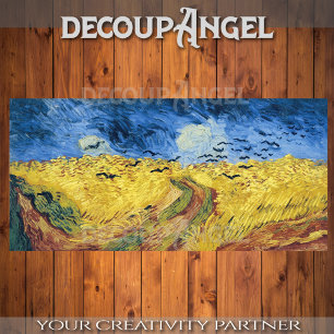 Van Gogh- Wheatfield with Crows Decoupage Tissue Paper