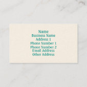 Van Gogh Wheatfield with Cypresses Business Card (Back)