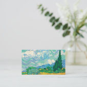 Van Gogh Wheatfield with Cypresses Business Card (Standing Front)