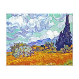Van Gogh - Wheatfield With Cypresses Canvas Print
