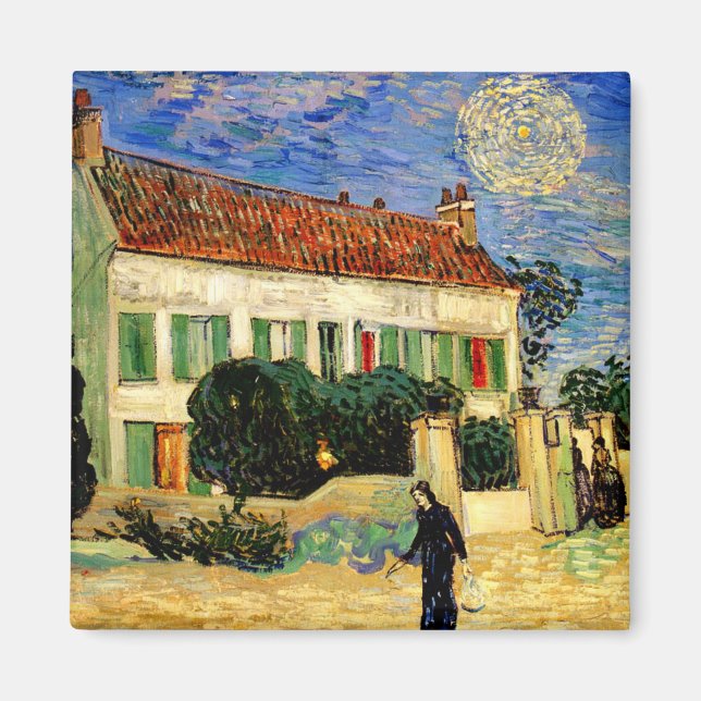 Van Gogh - White House by Night, Magnet (Front)