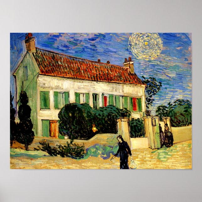 Van Gogh - White House by Night Poster (Front)