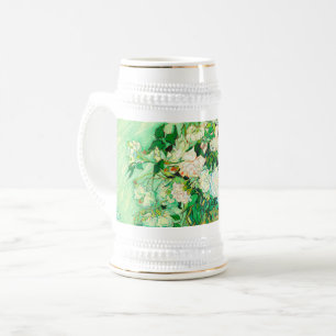 Van Gogh White Roses Beer Stein