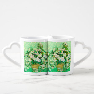Van Gogh White Roses Coffee Mug Set