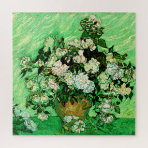 Van Gogh - White Roses, famous painting, Jigsaw Puzzle