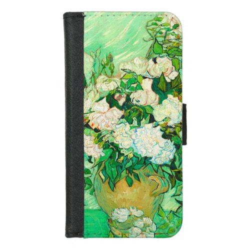 Van Gogh White Roses iPhone 87 Wallet Case