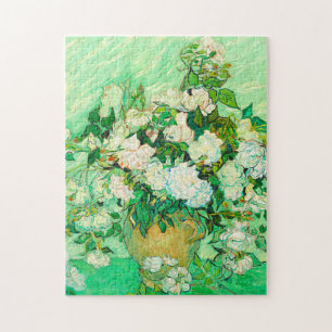 Van Gogh White Roses Jigsaw Puzzle