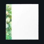 Van Gogh White Roses Notepad<br><div class="desc">Notepad featuring Vincent van Gogh’s oil painting Vase with Pink Roses (1890). A gorgeous bouquet of roses are in a vase against a green background. A perfect gift for fans of Post-Impressionism and Dutch art.</div>