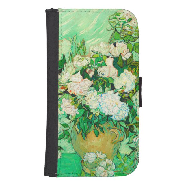 Van Gogh White Roses Samsung Galaxy Wallet Case (Front)