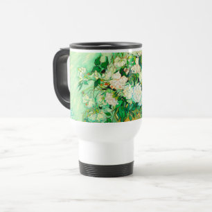 Van Gogh White Roses Travel Mug