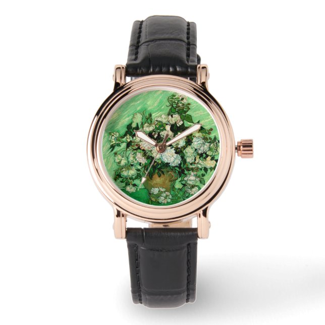 Van Gogh - White Roses Watch (Front)