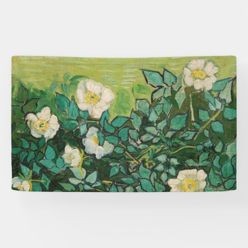 Van Gogh Wild Roses Banner