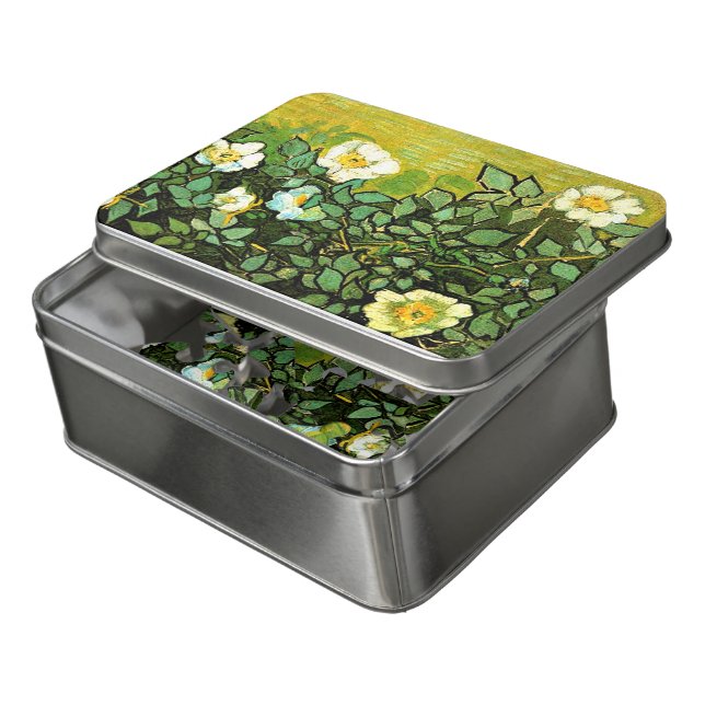 Van Gogh - Wild Roses Jigsaw Puzzle (Lid Open)