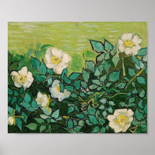 Van Gogh Wild Roses Poster