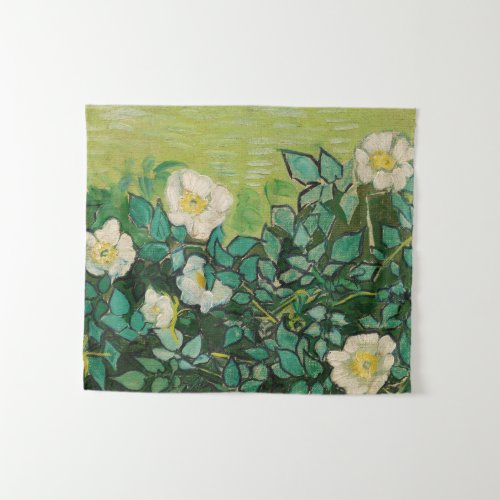 Van Gogh Wild Roses Tapestry