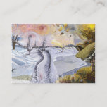 Van Gogh: Winter Landscape Business Card<br><div class="desc">Another beautiful classic winter business card featuring a fantastic winter landscape,  painted by the Dutch painter Vincent Willem van Gogh.</div>