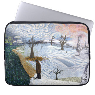Van Gogh: Winter Landscape Laptop Sleeve