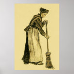 Van Gogh Woman with a Broom Fine Art Poster<br><div class="desc">The Hague, September-October 1882 Woman with a Broom, Vincent van Gogh. Watercolor. Amsterdam, Van Gogh Museum. F 1074, JH 249 Vincent Willem van Gogh (30 March 1853 – 29 July 1890) was a Dutch Post-Impressionist artist. Some of his paintings are now among the world's best known, most popular and expensive...</div>