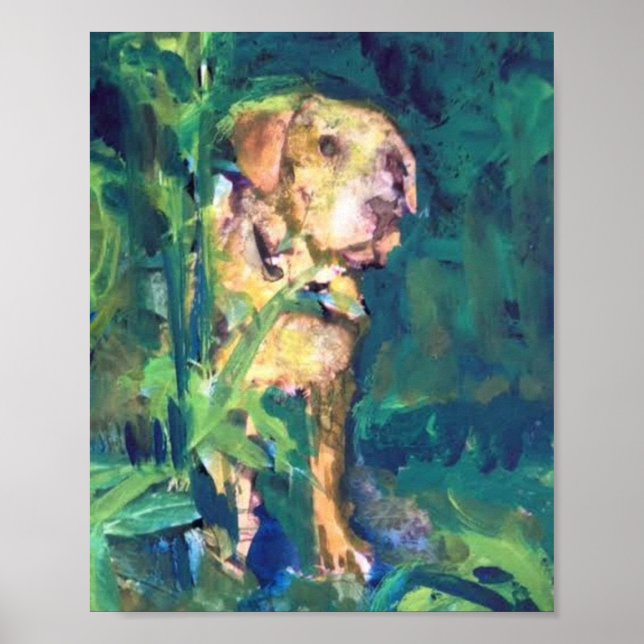 Van Gogh, Yellow Lab Poster (Front)