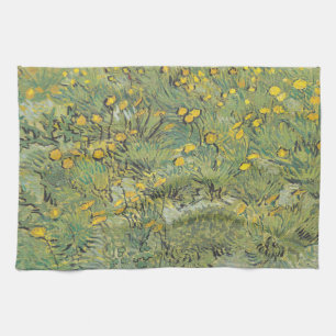 Van Gogh Yellow Meadow - Classic Floral Art Kitchen Towel