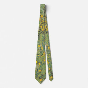 Van Gogh Yellow Meadow - Classic Floral Art Neck Tie